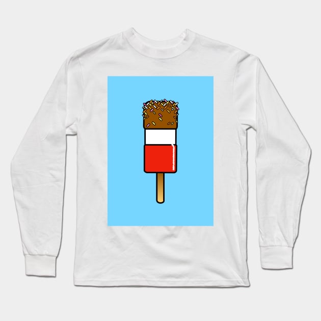 FAB-ulous ice lolly illustration Long Sleeve T-Shirt by AdamRegester